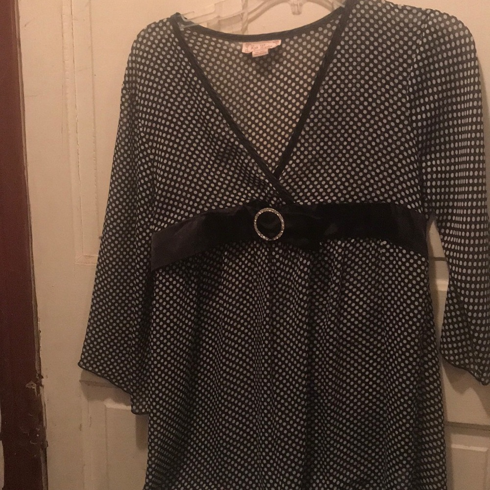 Sheer girl’s plus top